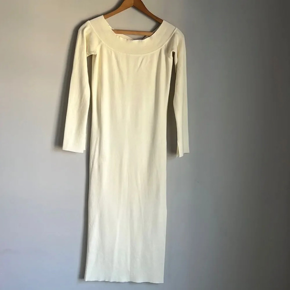 NEW ALLSAINTS Alyssa Side-Slit Knit Dress - Picture 2 of 16